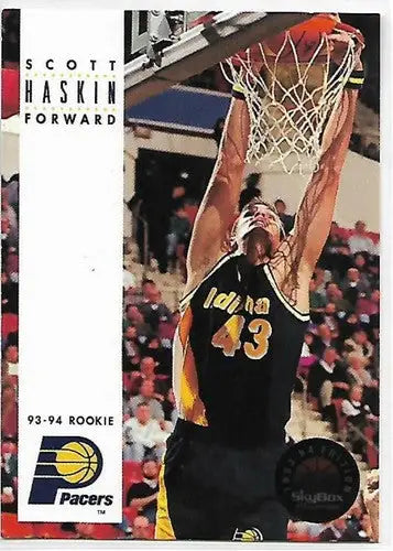 1993-94 SkyBox #233 Scott Haskin NM Near Mint RC Rookie Pacers - Basketball Card Single