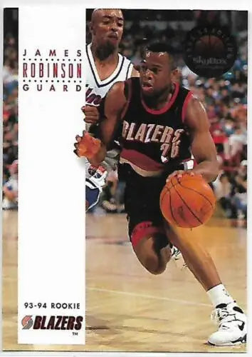 1993-94 SkyBox #272 James Robinson NM Near Mint RC Rookie Blazers original gloss card