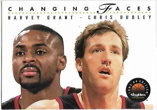 1993-94 SkyBox #313 Harvey Grant/Chris Dudley NM-MT Blazers CF - Basketball Card Single