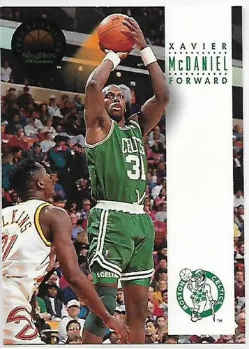 Original gloss of Xavier McDaniel basketball trading card from 1993-94 SkyBox series
