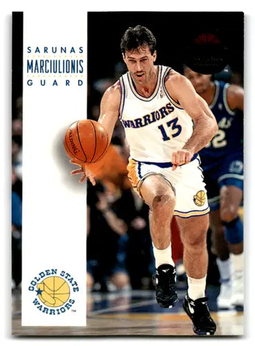 Basketball card featuring Sarunas Marciulionis with original gloss from 1993-94 SkyBox