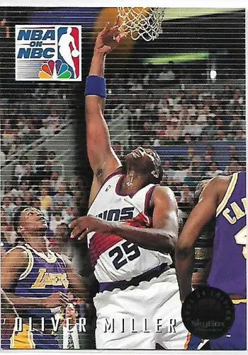 Original gloss of a Basketball trading card featuring Oliver Miller from 1993-94 SkyBox Suns
