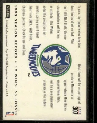 1993-94 SkyBox Changing Faces Isaiah Rider Mike Brown #307 Basketball - Basketball Card Single