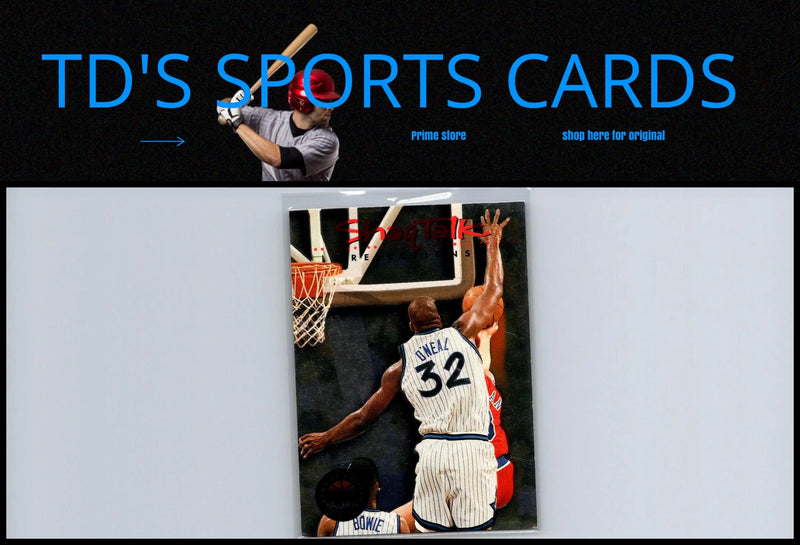 Shaquille O’Neal basketball card from 1993-94 SkyBox Premium Shaq Talk series