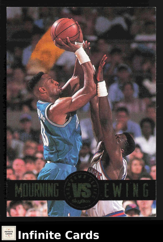 1993-94 SkyBox Premium ALONZO MOURNING/PATRICK EWING #SS1 Showdown Series - Basketball Card Single