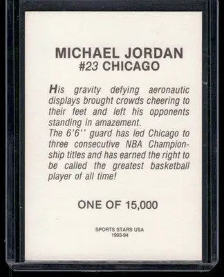 1993-94 Sports Stars USA Michael Jordan Basketball