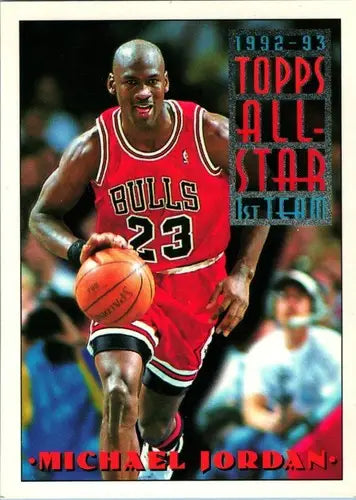 Original gloss Michael Jordan basketball card from 1993-94 Topps #101 Simply Sandoval