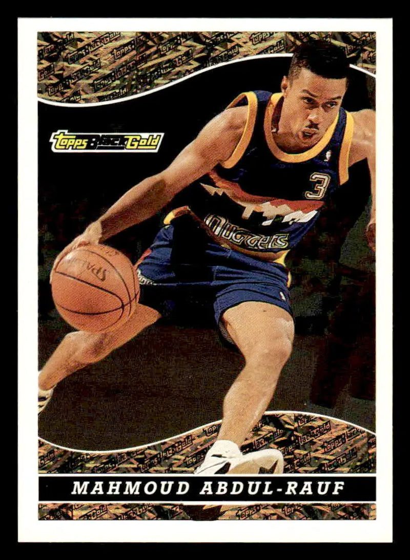 1993-94 Topps #13 Mahmoud Abdul-Rauf Black Gold - Basketball Card Single