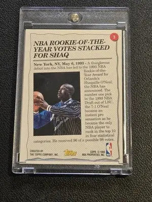1993-94 Topps #3 Shaquille O’Neal - Basketball Card Single