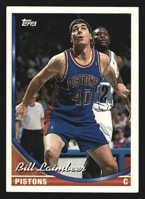 1993-94 Topps Bill Laimbeer #147 Detroit Pistons