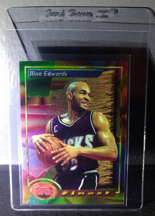 1993-94 Topps Finest Blue Edwards #73 Basketball Card - Basketball Card Single