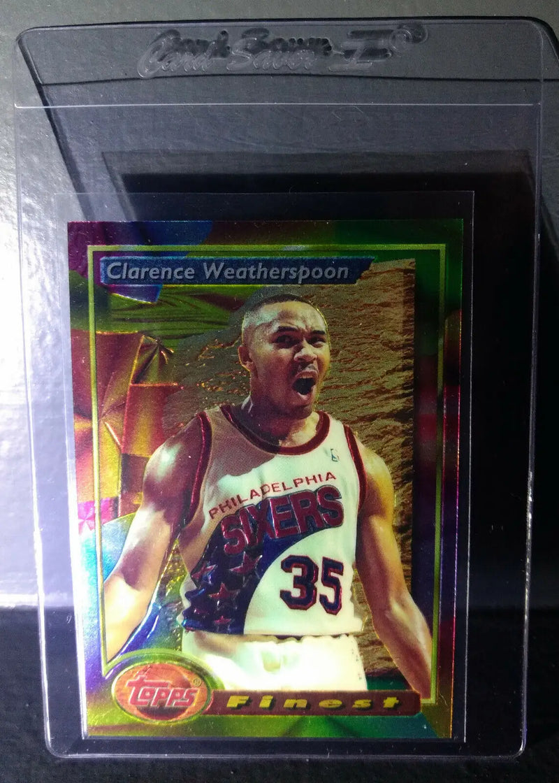1993-94 Topps Finest Clarence Weatherspoon #77 Basketball Card - Basketball Card Single