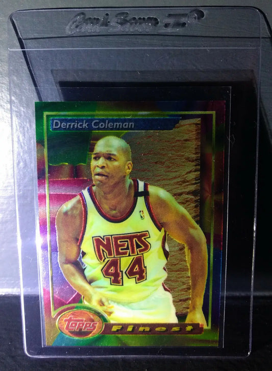 1993-94 Topps Finest Derrick Coleman #80 Basketball Card - Basketball Card Single
