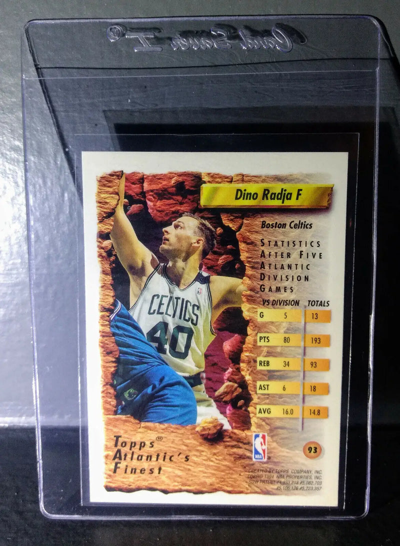1993-94 Topps Finest Dino Radja #93 Atlantic’s Finest Basketball Card