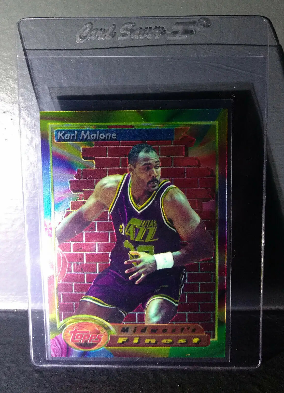 1993-94 Topps Finest Karl Malone #112 Midwest’s Finest Basketball Card