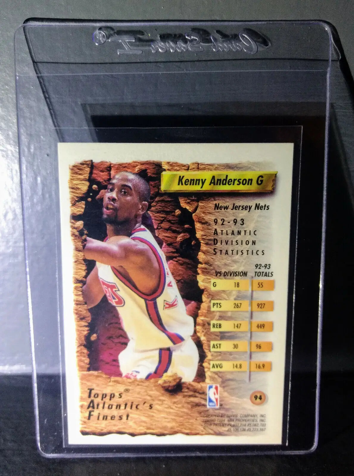 1993-94 Topps Finest Kenny Anderson #94 Atlantic’s Finest Basketball Card - Basketball Card Single
