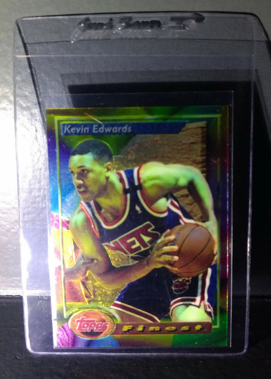 1993-94 Topps Finest Kevin Edwards #153 Basketball Card - Basketball Card Single