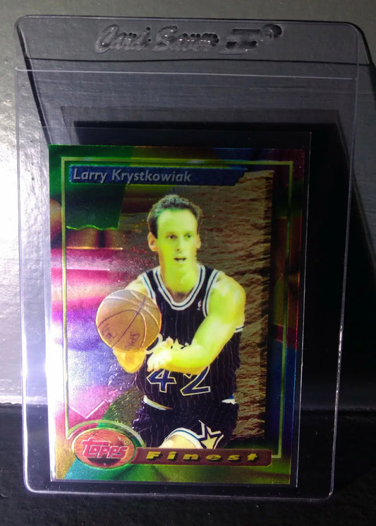 1993-94 Topps Finest Larry Krystkowiak #34 Basketball Card - Basketball Card Single