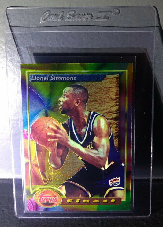 1993-94 Topps Finest Lionel Simmons #68 Basketball Card - Basketball Card Single