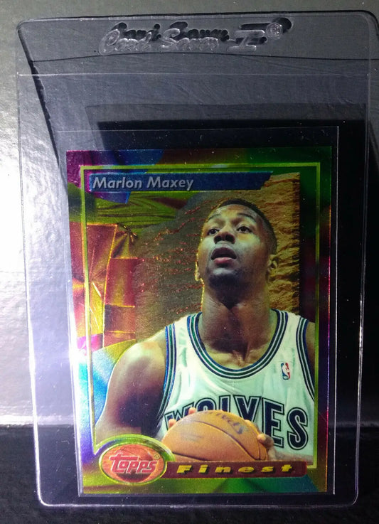 1993-94 Topps Finest Marlon Maxey #185 Basketball Card - Basketball Card Single