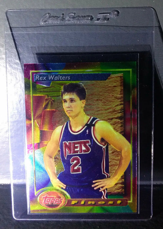 1993-94 Topps Finest Rex Walters #190 Rookie Basketball Card - Basketball Card Single
