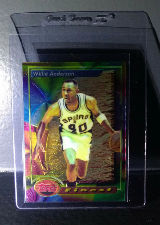 1993-94 Topps Finest Willie Anderson #154 Basketball Card - Basketball Card Single