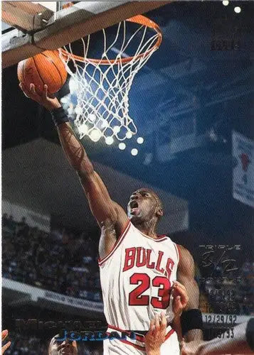 Original gloss 1993-94 Topps Stadium Club Michael Jordan basketball card, Bulls NM-MT