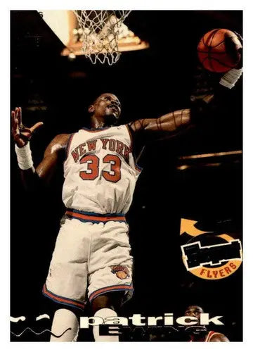 Original gloss Patrick Ewing basketball card from 1993-94 Topps Stadium Club Knicks