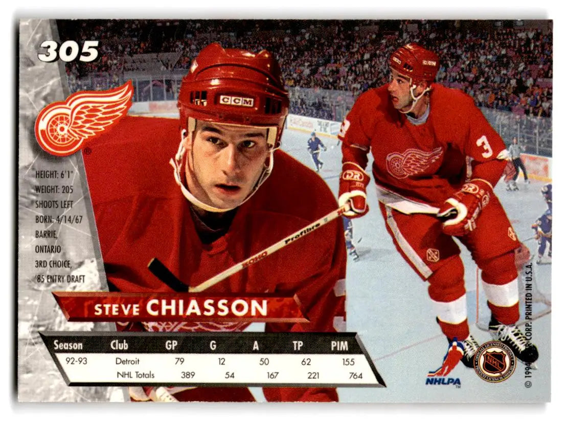 1993-94 Ultra #305 Steve Chiasson - Hockey Card Single