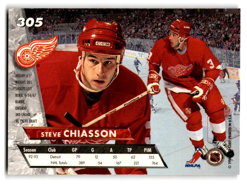1993-94 Ultra #305 Steve Chiasson - Hockey Card Single