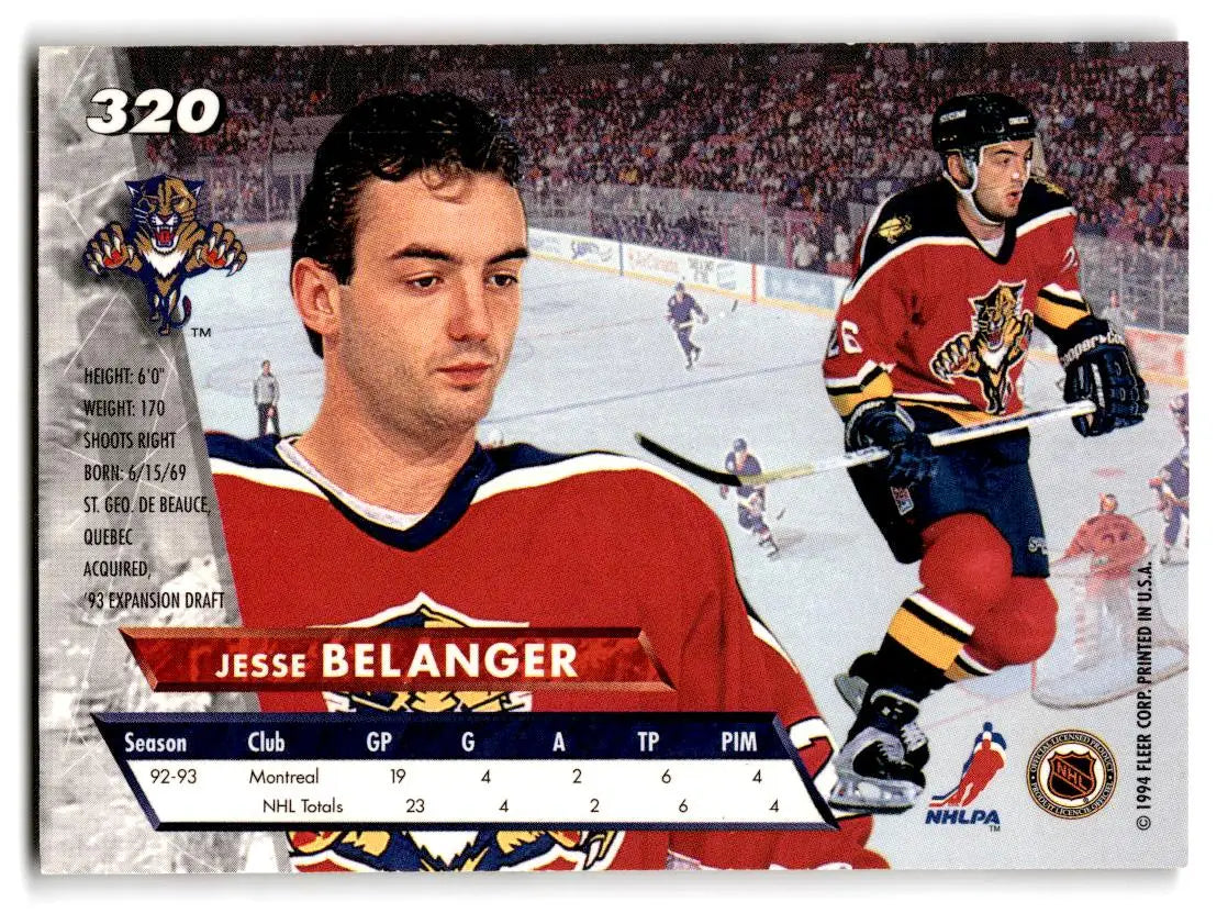 1993-94 Ultra #320 Jesse Belanger - Hockey Card Single