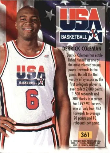 1993-94 Ultra #361 Derrick Coleman NM-MT USA - Basketball Card Single
