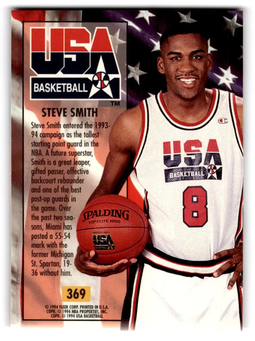 1993-94 Ultra #369 Steve Smith - Basketball Card Single
