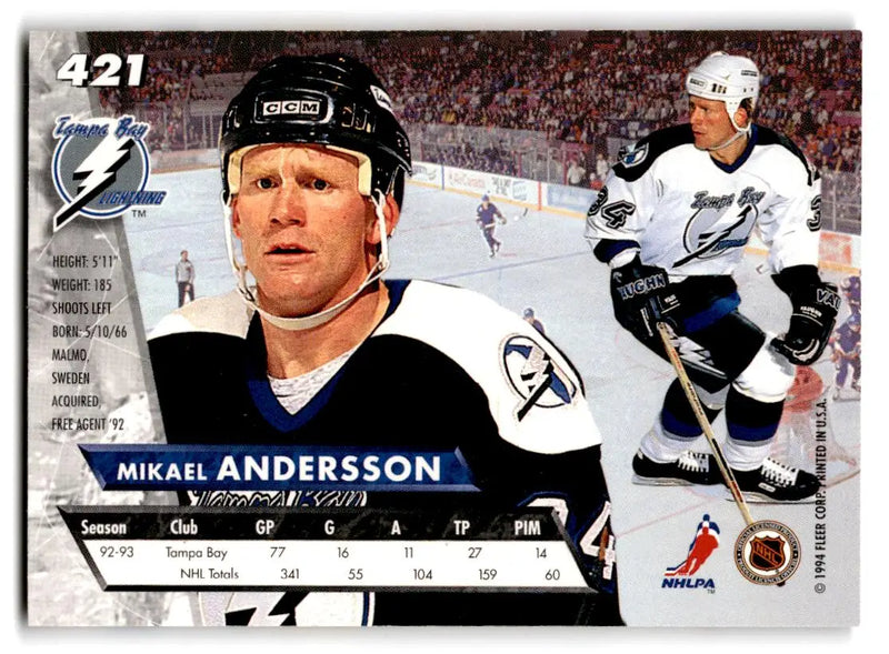 1993-94 Ultra #421 Mikael Andersson - Hockey Card Single