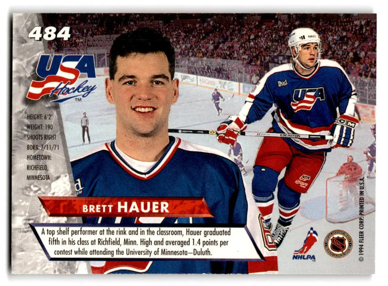 1993-94 Ultra #484 Brett Hauer - Hockey Card Single