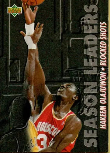 1993-94 Upper Deck #170 Hakeem Olajuwon NM Near Mint Rockets SL - Basketball Card Single