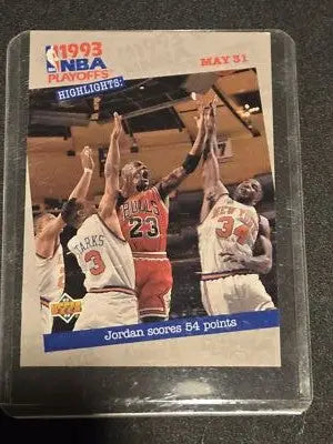 1993-94 Upper Deck #193 Jordan Scores 54 Points - Basketball Card Single