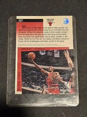 1993-94 Upper Deck Michael Jordan basketball card featuring legendary NBA star