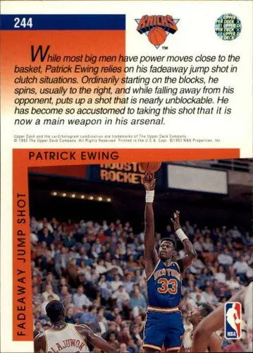 1993-94 Upper Deck #244 Patrick Ewing NM Near Mint Knicks SM - Basketball Card Single
