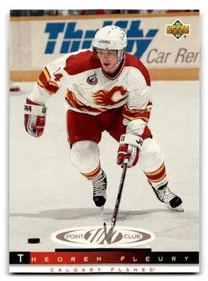 1993-94 Upper Deck Hockey Theoren Fleury #229a Rated Rookie Calgary Flames