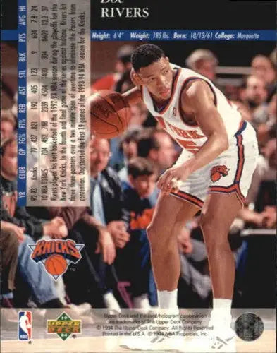 1993-94 Upper Deck SE #102 Doc Rivers NM-MT Knicks ID:25133 - Basketball Card Single