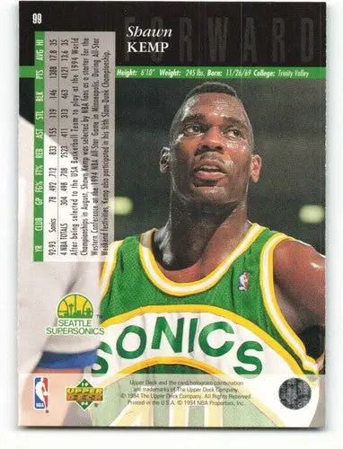 1993-94 Upper Deck Special Edition #99 Shawn Kemp NM Near Mint ID:82494 - Basketball Card Single