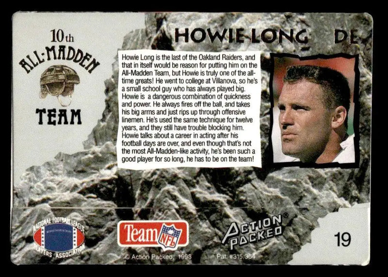 1993 Action Packed All-Madden #19 Howie Long - Football Card Single