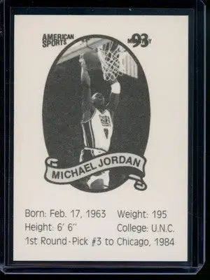 1993 American Sports Monthly Michael Jordan Basketball