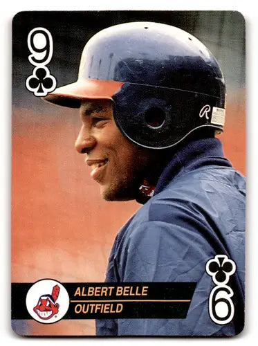 1993 Bicycle Aces #9C Albert Belle NM Near Mint Indians ID:64138 - Baseball Card Single
