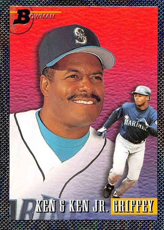 1993 Bowman #703 Ken Griffey Jr./Ken Griffey Sr. NM-MT Mariners FOIL ID:82349 - Baseball Card Single