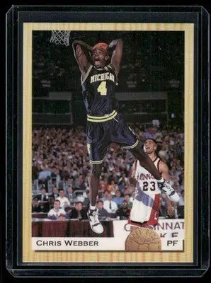 1993 Classic Chris Webber #1 Basketball - Basketball Card Single