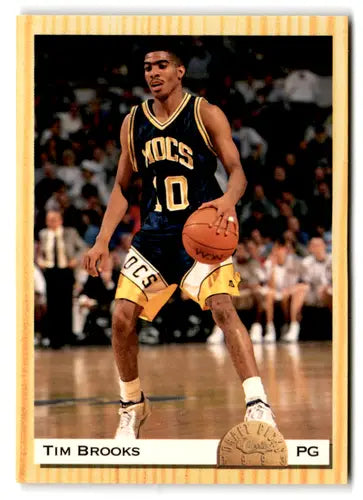 1993 Classic Draft Tim Brooks basketball card with original gloss NM-MT ID 76830