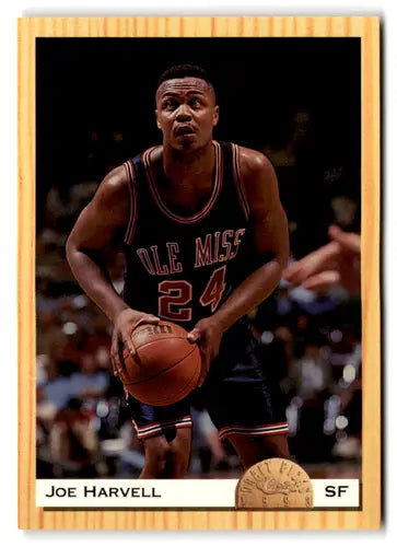 Original gloss basketball card featuring Joe Harvell from 1993 Classic Draft series
