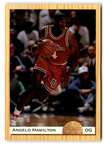 Original gloss of Angelo Hamilton basketball card from 1993 Classic Draft series